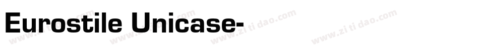 Eurostile Unicase字体转换